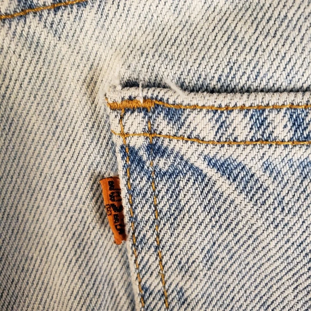 VTG 90s Levis 550 Orange Tab Jeans Mens 34x32 Blue Distressed Denim 40550-0234